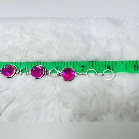 Pink 🔥 Fire Topaz 925 Large Crab Pendant & Bracelet - Picture 8 of 9